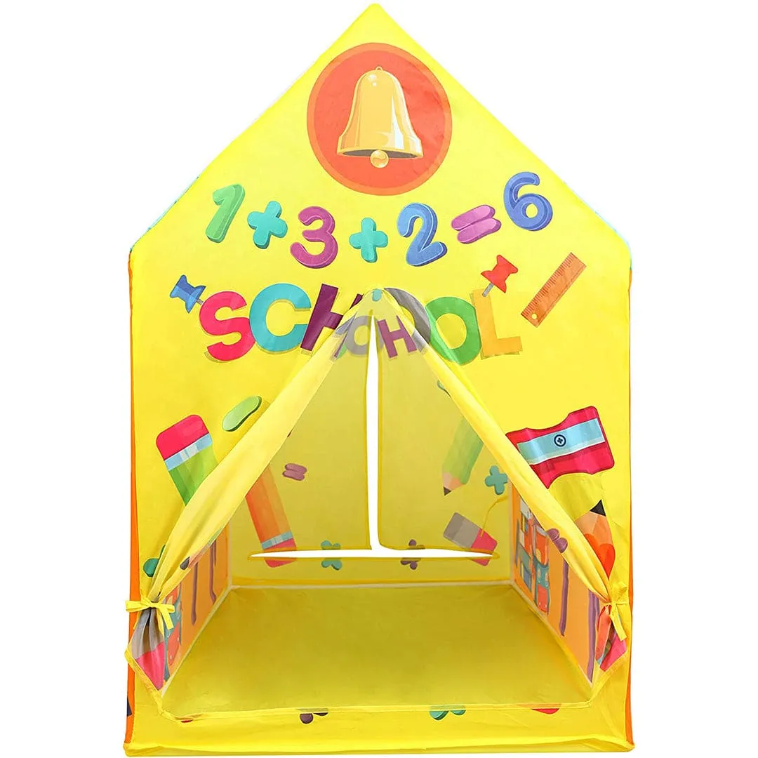 Playtime Foldable Tent House School Time - Multicolour