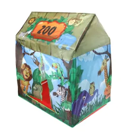 Playtime Foldable Tent House Zoo - Green