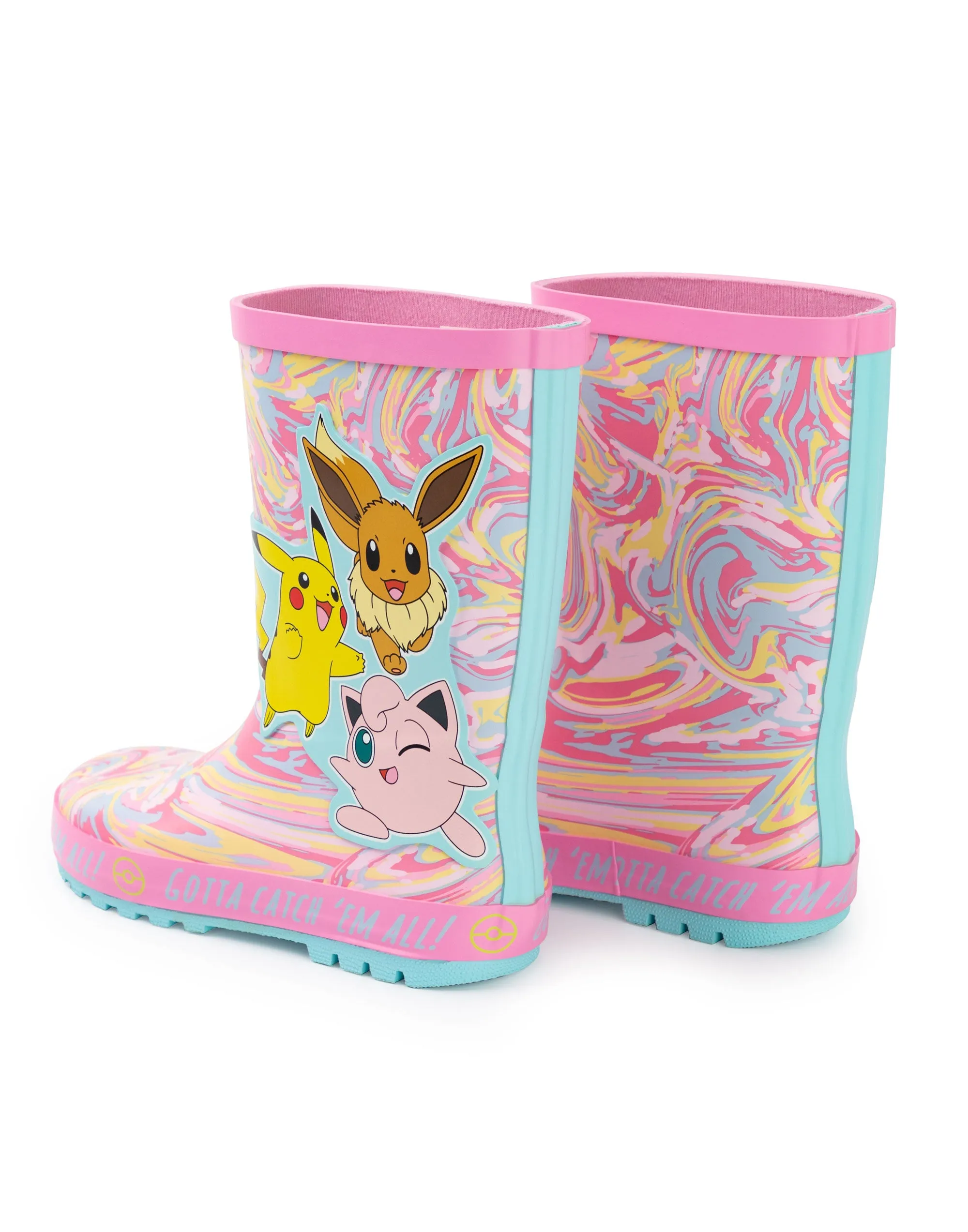 Pokemon Girls Multicoloured Wellington Boots