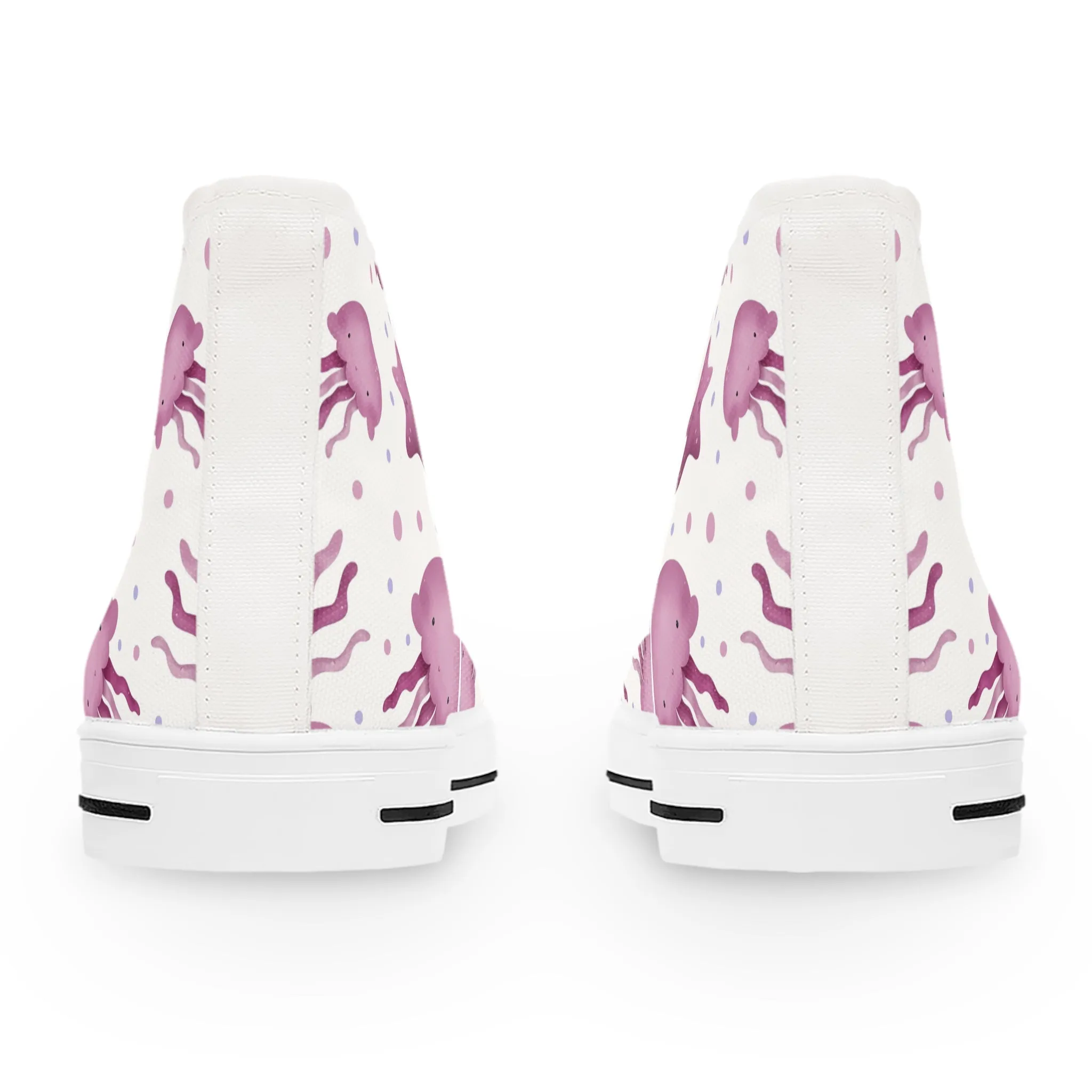 Purple Jellyfish Women's High Top Sneakers