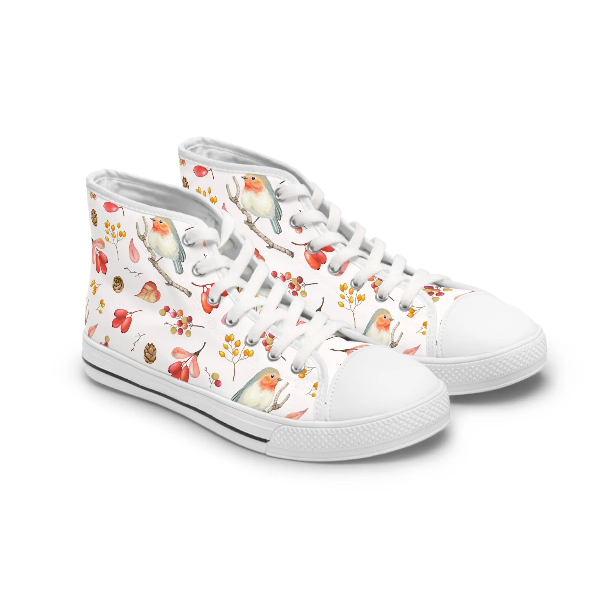 Red Birds Women's High Top Sneakers