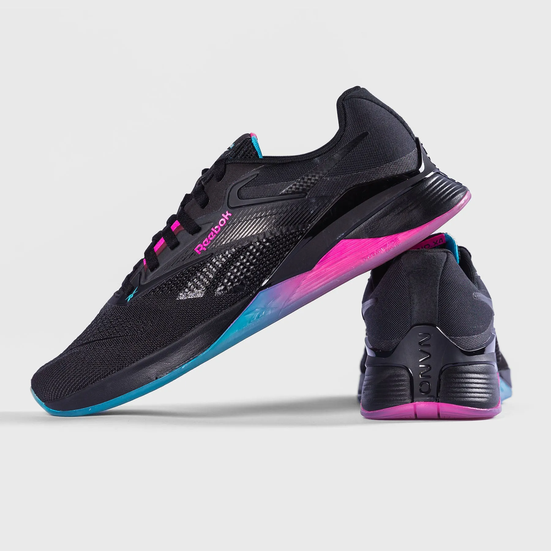 REEBOK - NANO X4 - BLACK/BOLD CYAN/LASER PINK