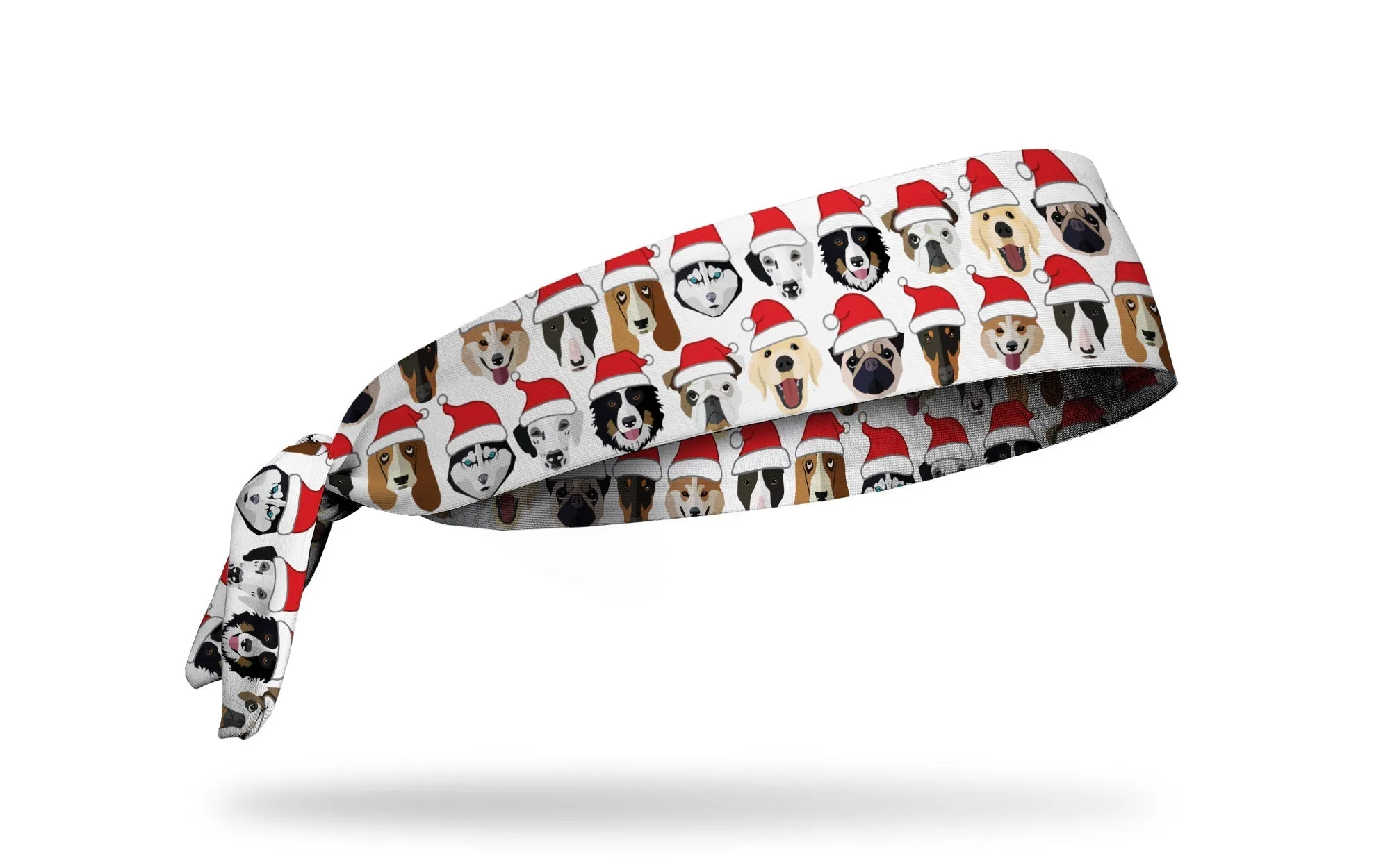 Santa Paws Tie Headband