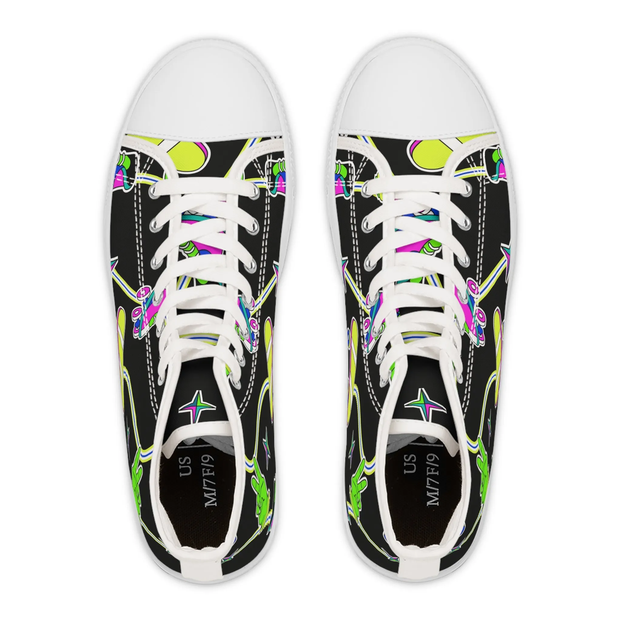 Skateboard and Skates Women's High Top Sneakers