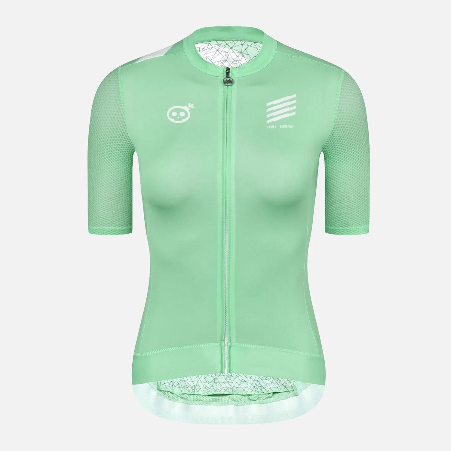 Skull Monton Cycling Jersey Womens STAURDAY III Fern Green