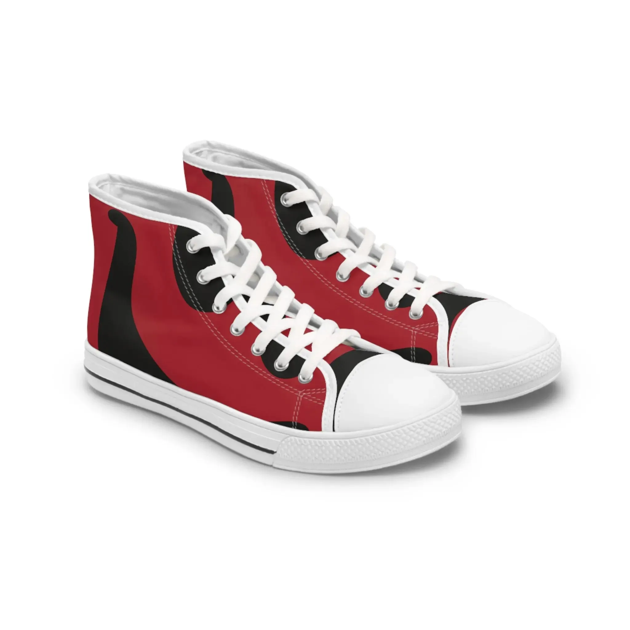 Sneakers Women's High Top Red