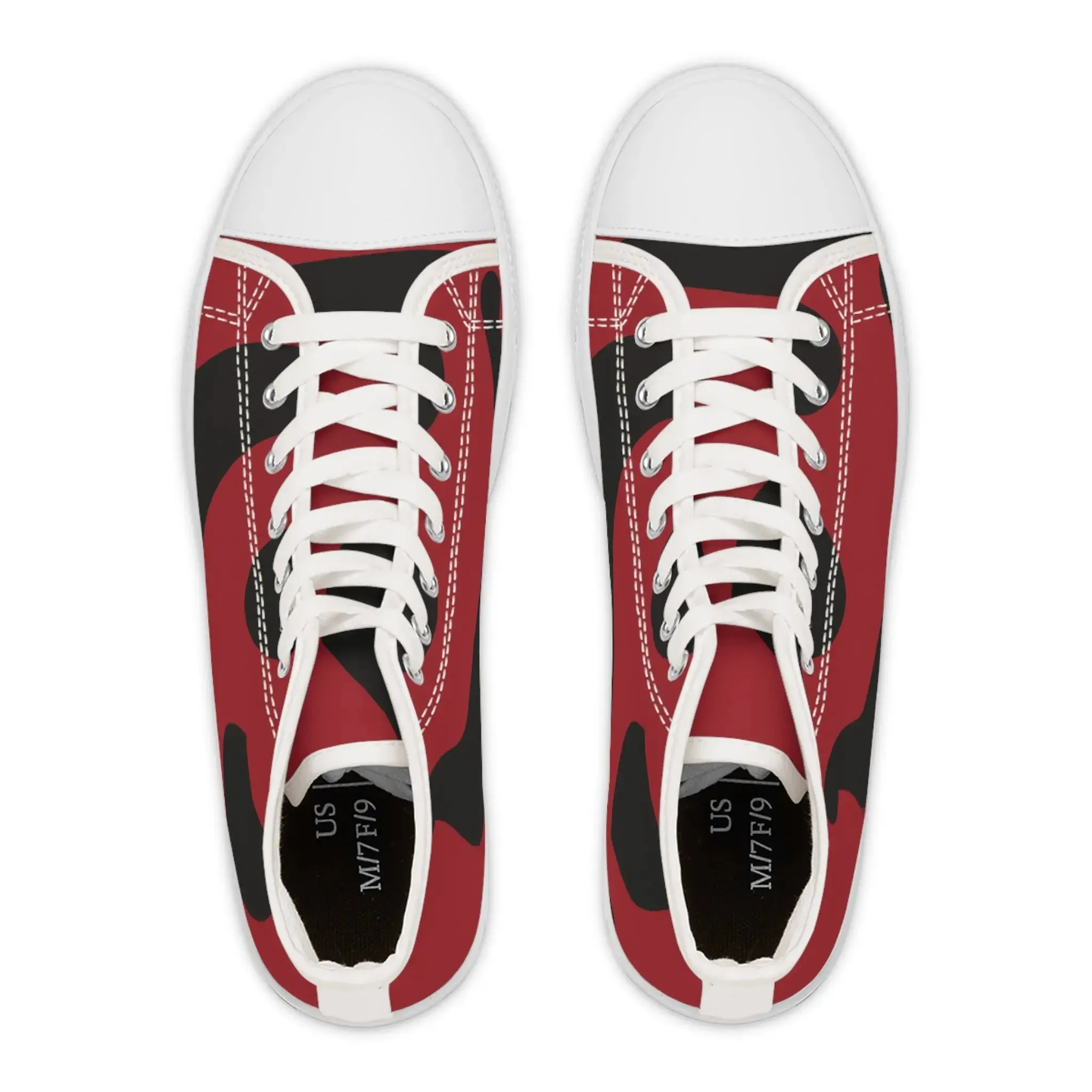 Sneakers Women's High Top Red