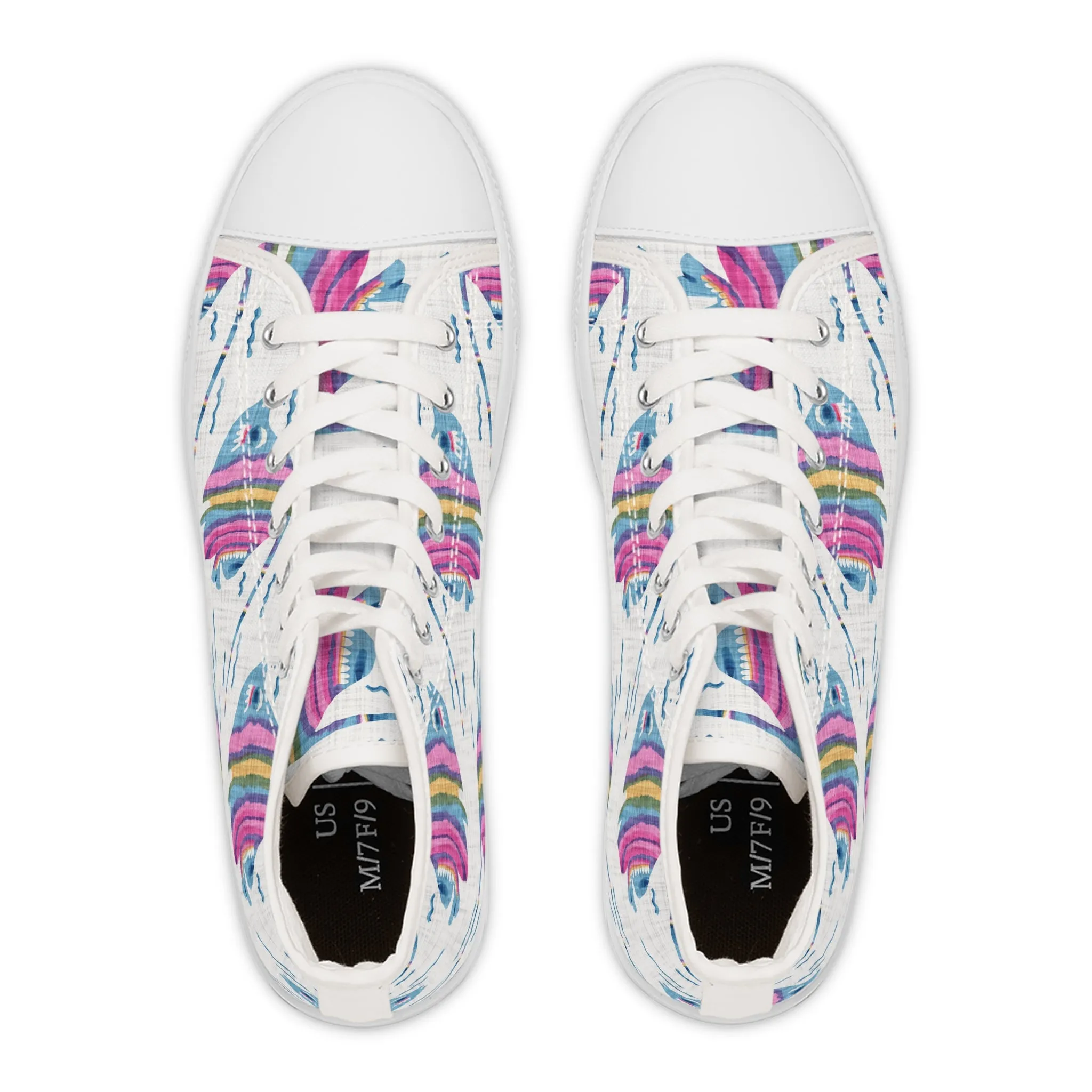 Tropical Colorful Fish Women's High Top Sneakers