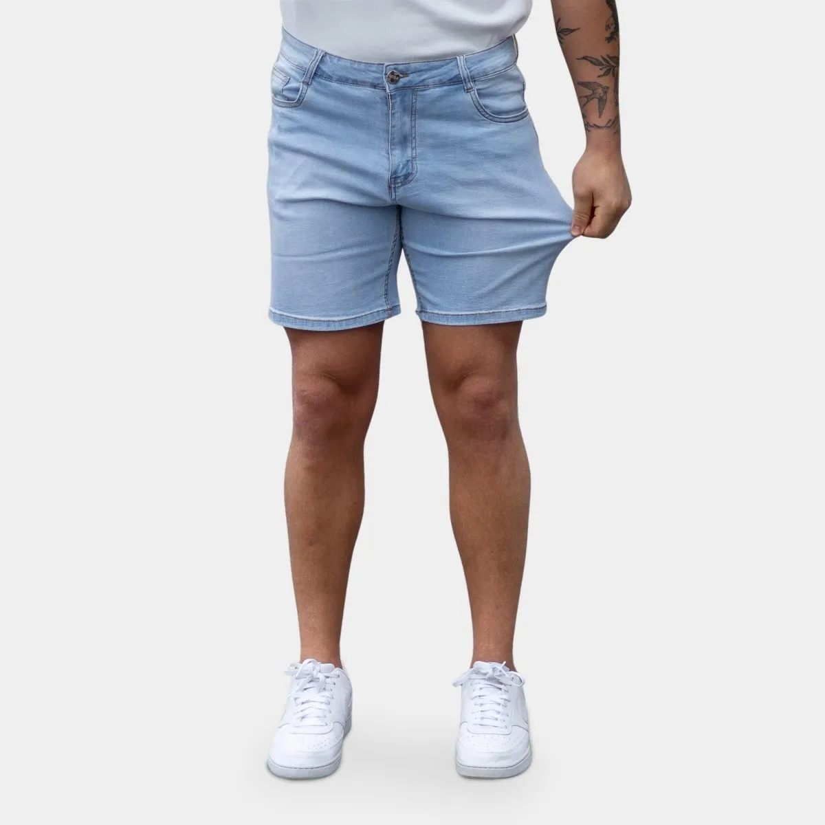 Ultra Stretch 7" Denim Shorts - Arctic Blue