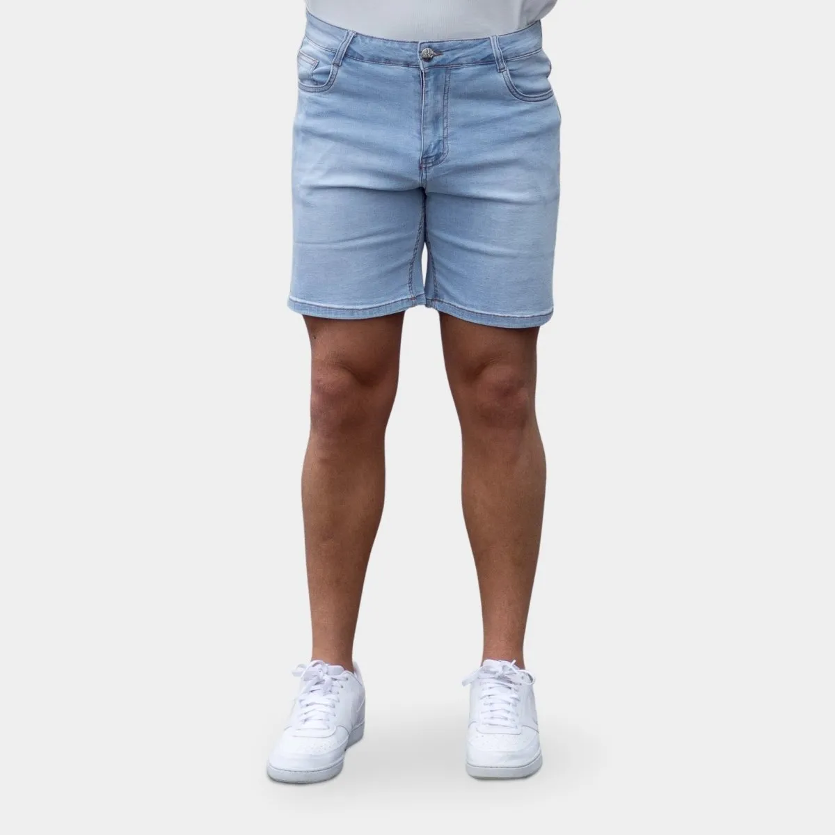 Ultra Stretch 7" Denim Shorts - Arctic Blue