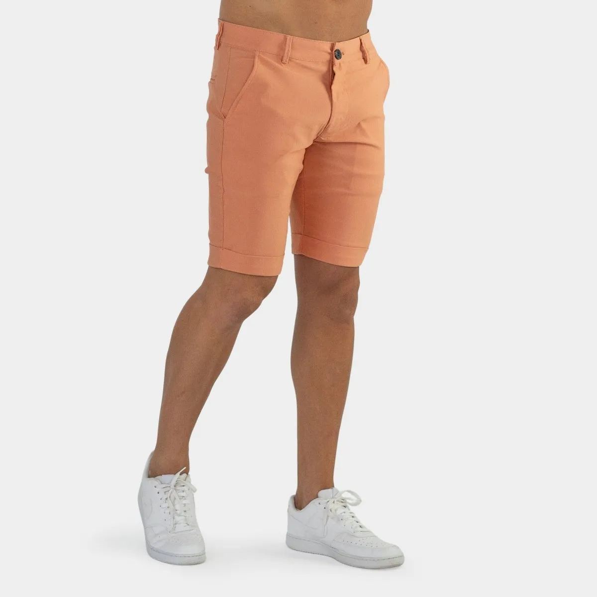 Ultra-Stretch 9” Chino Shorts - Coral