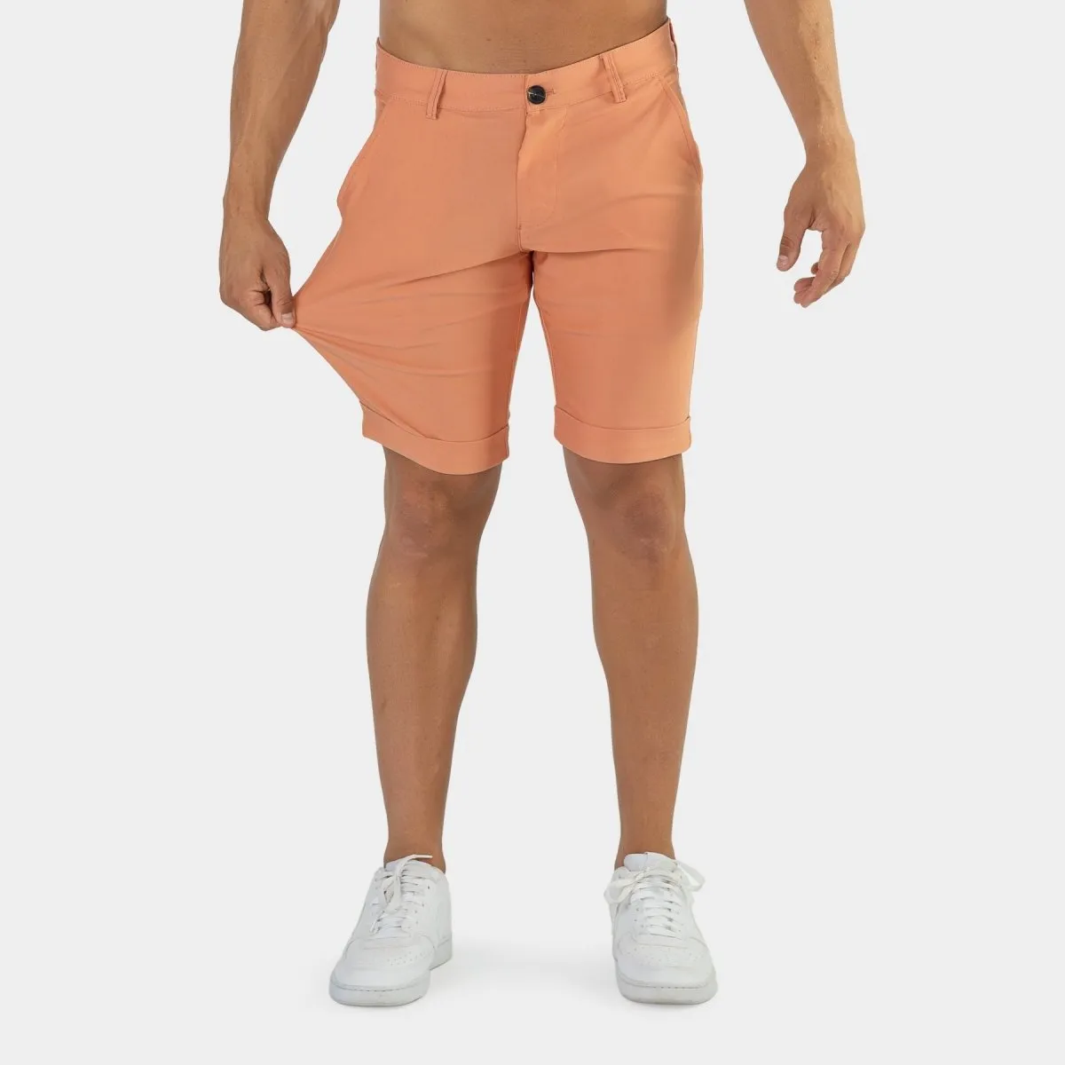 Ultra-Stretch 9” Chino Shorts - Coral