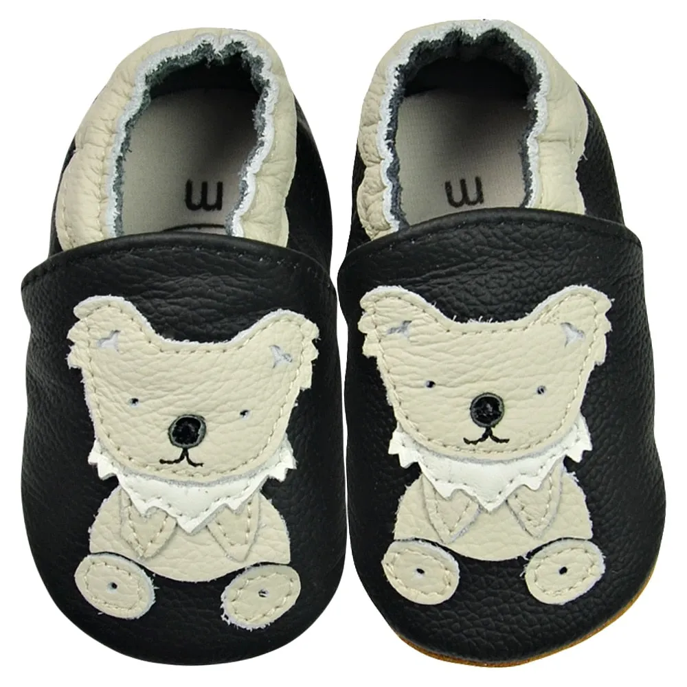 Unisex Soft Cow Leather Moccasins Cool Shoes For Kids