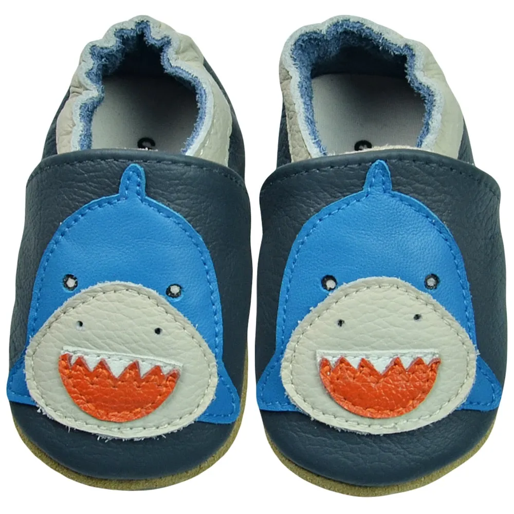 Unisex Soft Cow Leather Moccasins Cool Shoes For Kids