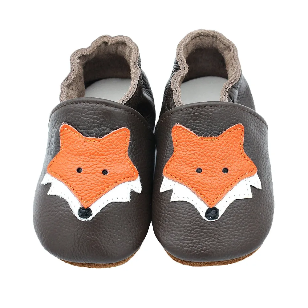 Unisex Soft Cow Leather Moccasins Cool Shoes For Kids