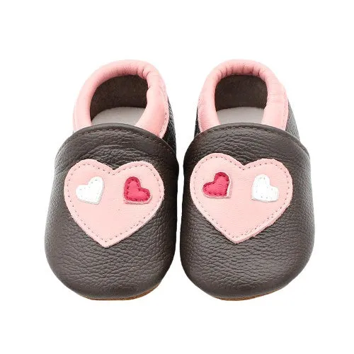 Unisex Soft Cow Leather Moccasins Cool Shoes For Kids