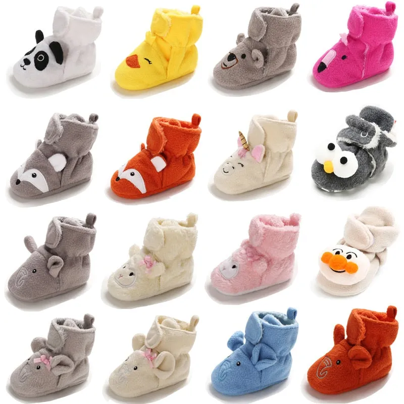 Unisex Winter Warm Anti-slip Soft Shoes For Kids