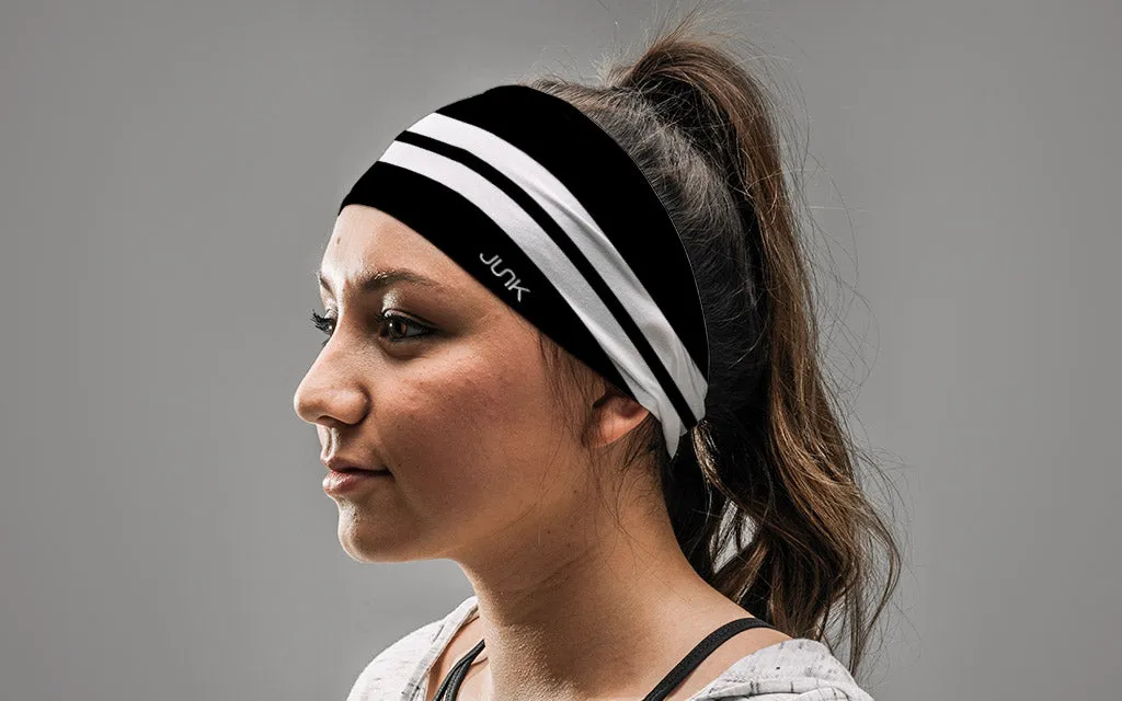 Varsity Stripe (Black) Headband