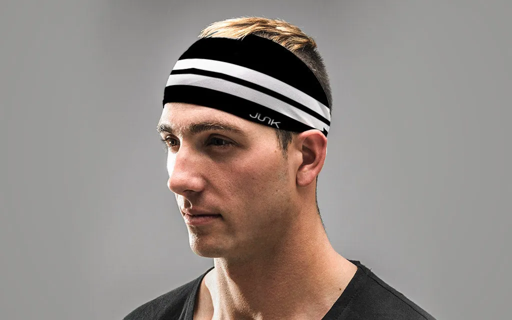 Varsity Stripe (Black) Headband