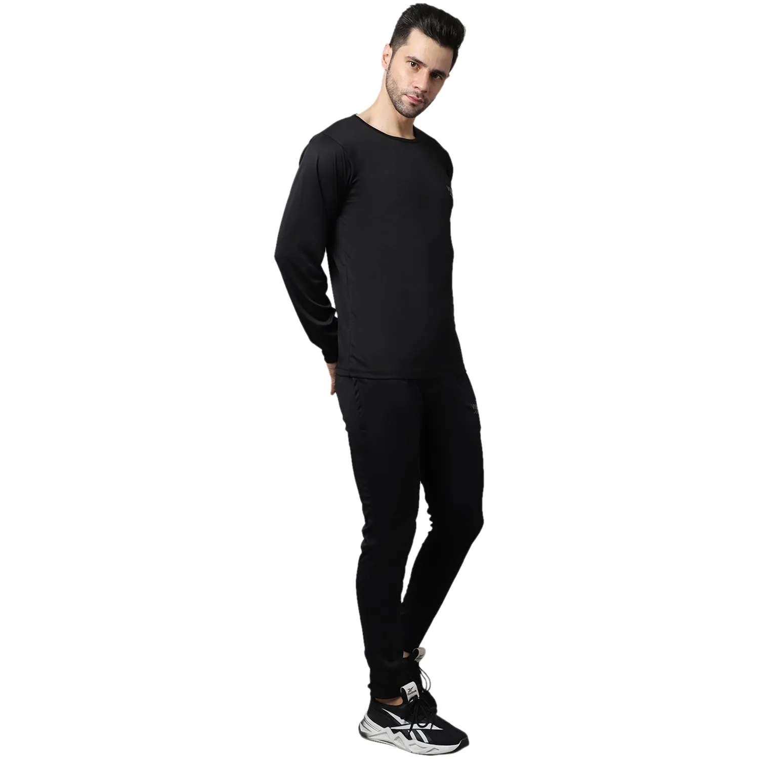 Vimal Jonney Dryfit Lycra Black Tracksuit for Men