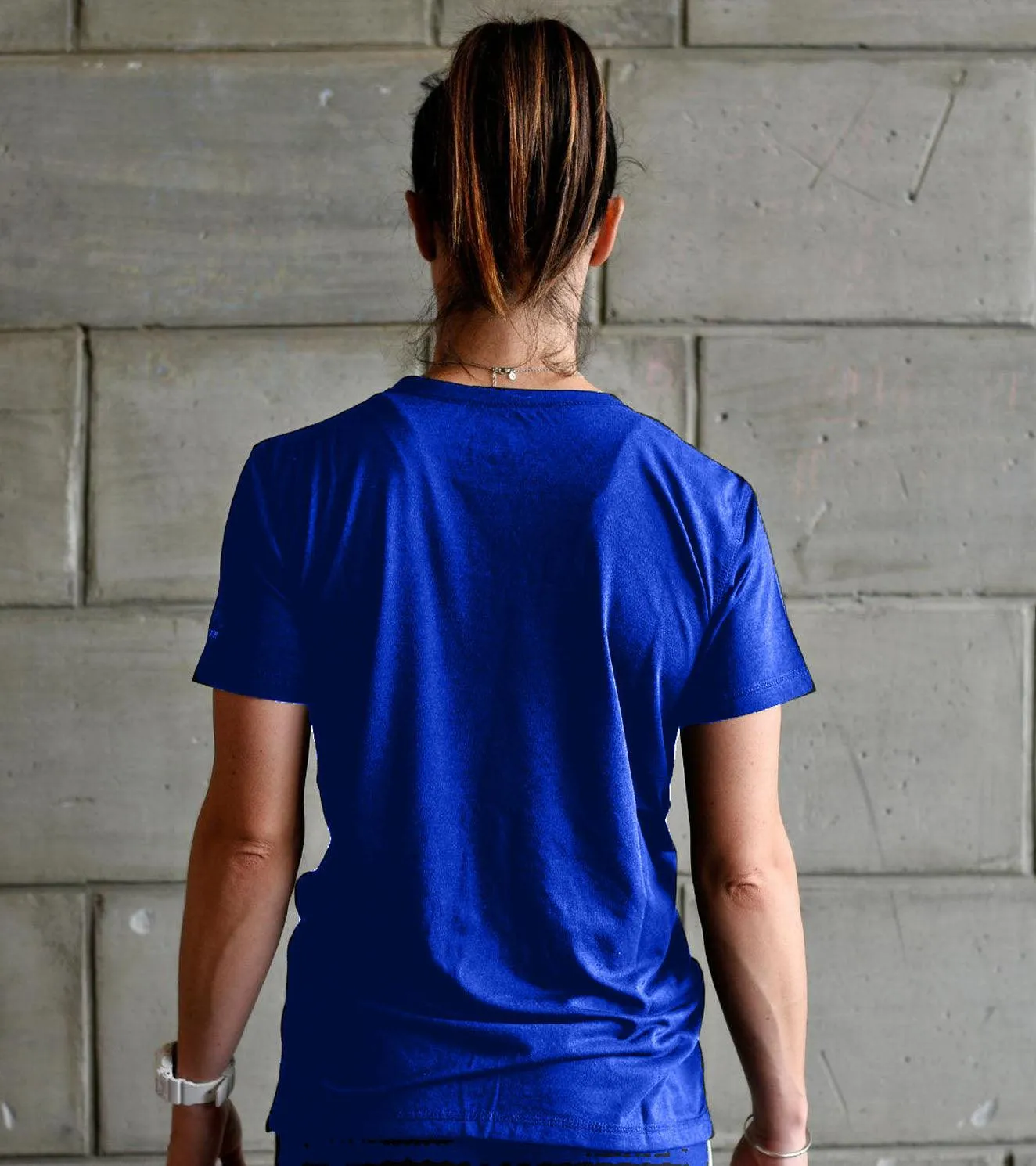 Women's training T-shirt (royal blue)