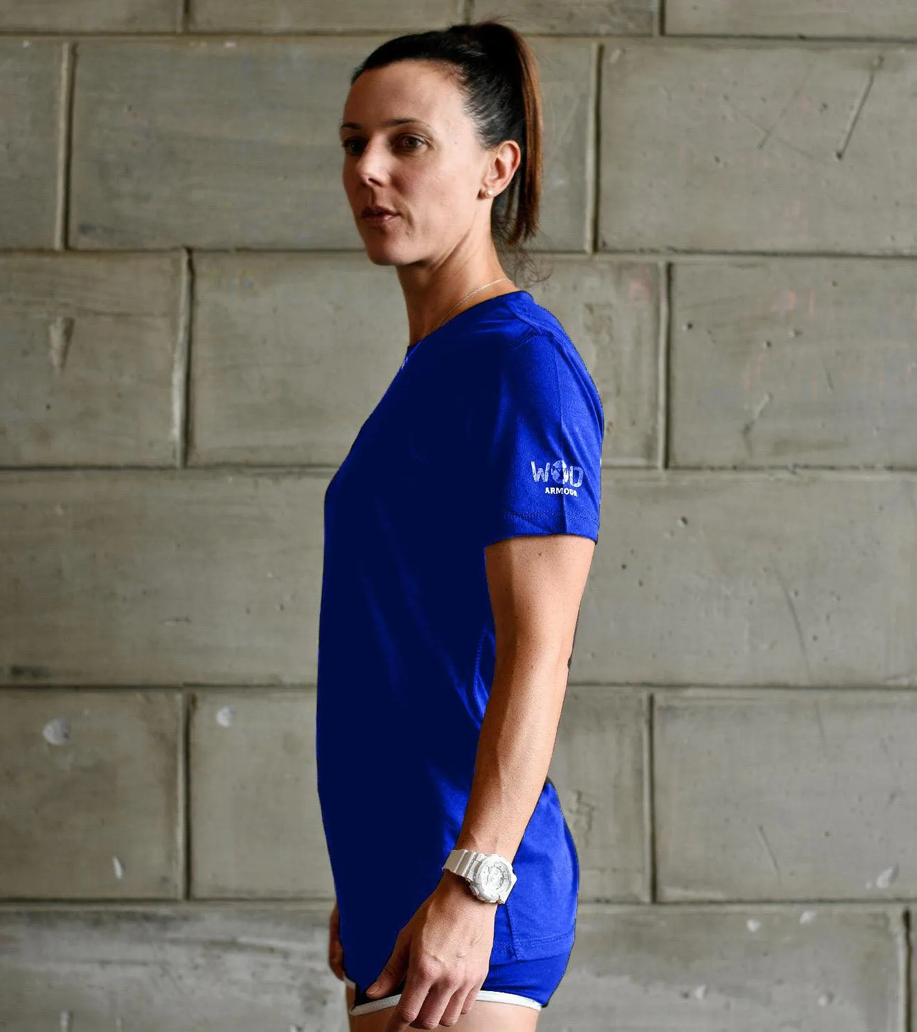 Women's training T-shirt (royal blue)